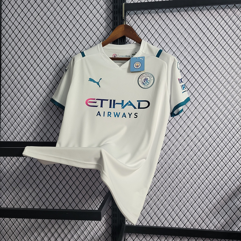 21-22 Manchester City White Soccer Jersey