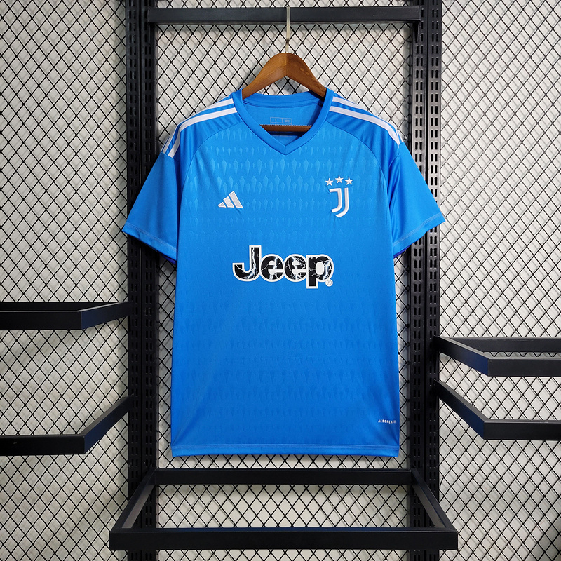 2023-24 Juventus Blue Goalkeeper  CHIESA VLAHOVIC POGBA KOSTIC Football jersey