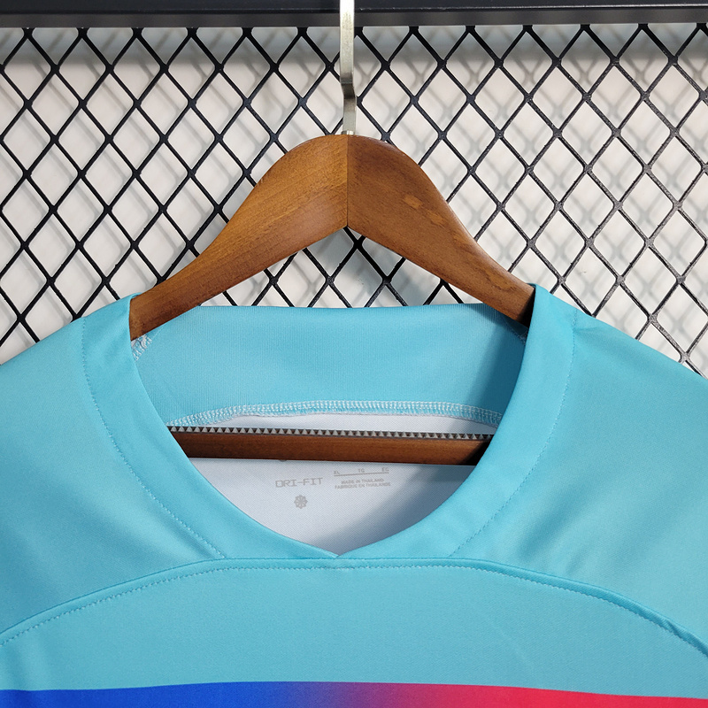 2023-24 Barcelona Sky Blue  GAVI LEWANDOWSKI F. DE JONG PEDRI FERMíN Football jersey