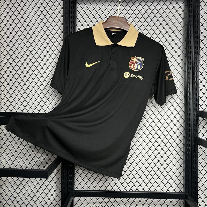 2024-25 Barcelona Polo Black Football jersey