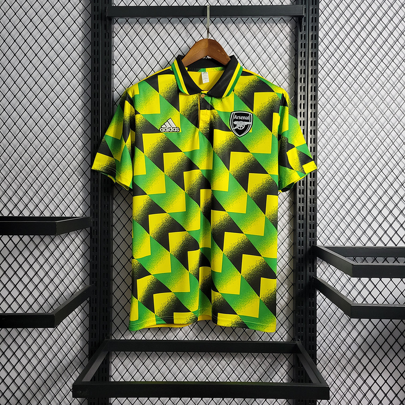 22-23 POLO Arsenal Check Yellow