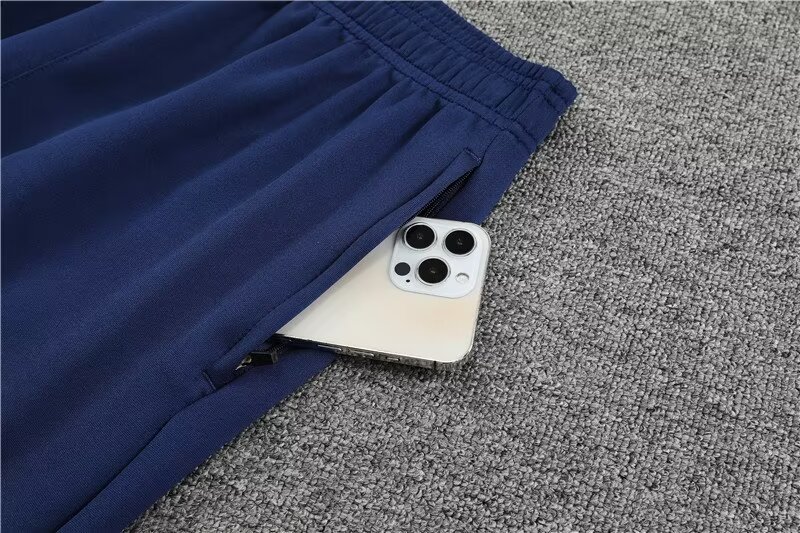 2022-2023 Italian long zipper jacket blue suit