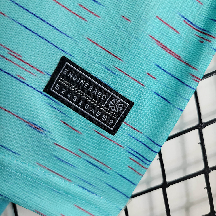 2023-24 Kids Barcelona 2 Away Game  GAVI LEWANDOWSKI F. DE JONG PEDRI FERMíN Football jersey