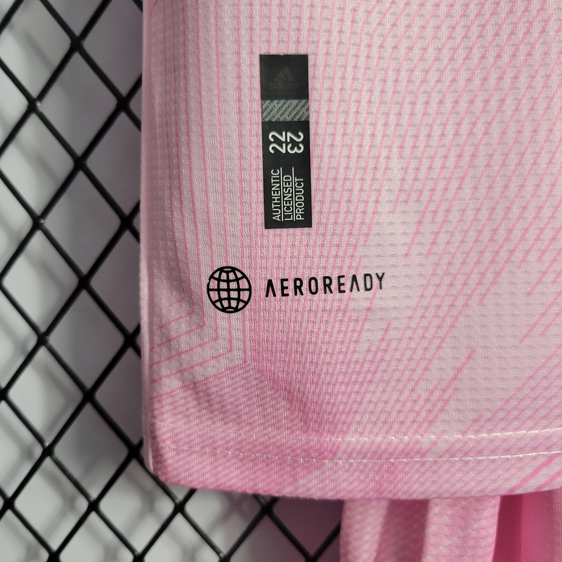 2022-23 Kids Real Madrid Pink Y3 Benzema vini jr. KROOS MODRIC Football jersey