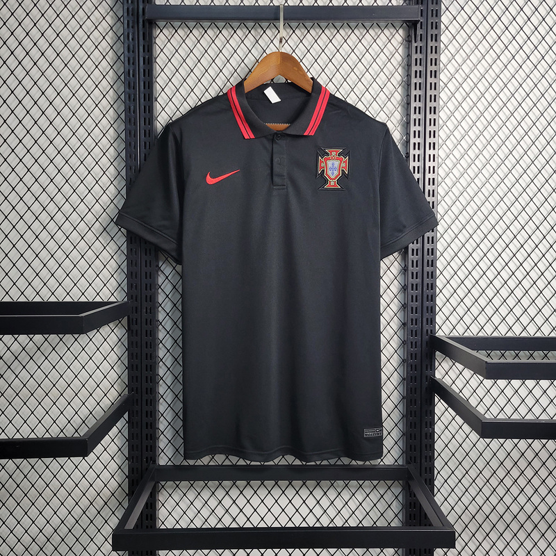 23-24 PORTUGAL BLACK POLO