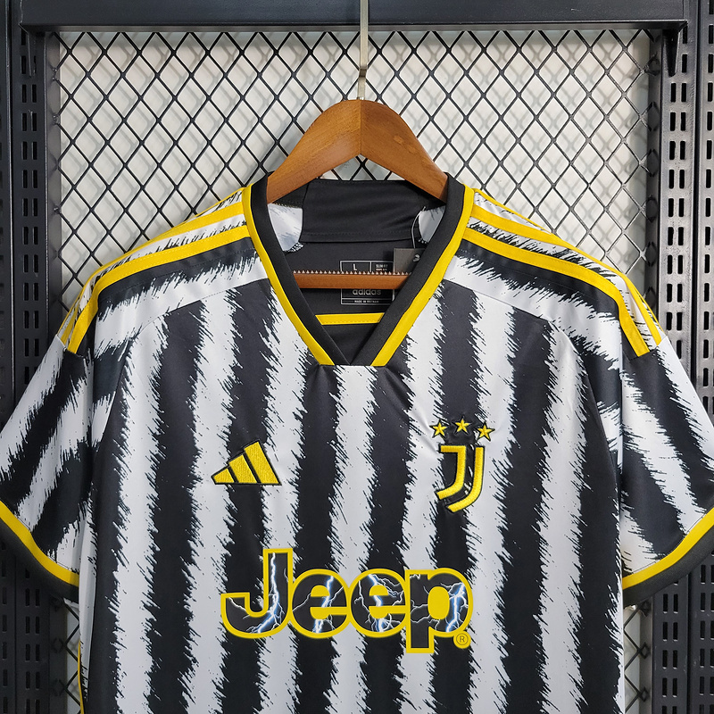 2023-24 Juventus Home  CHIESA VLAHOVIC POGBA KOSTIC Football jersey