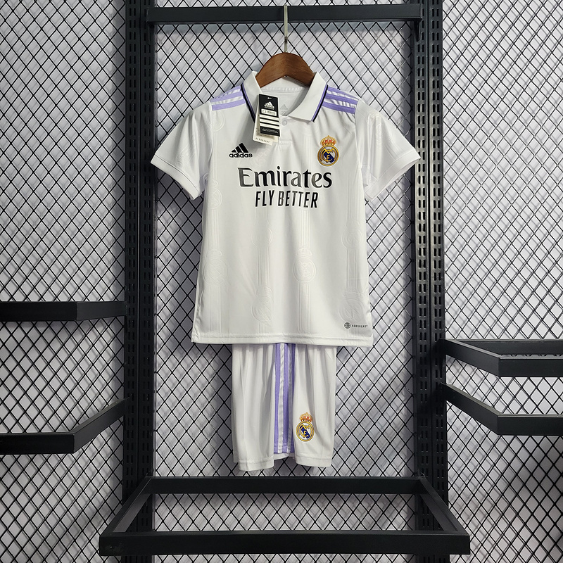 2022-23 Kids Real Madrid Home Benzema vini jr. KROOS MODRIC Football jersey