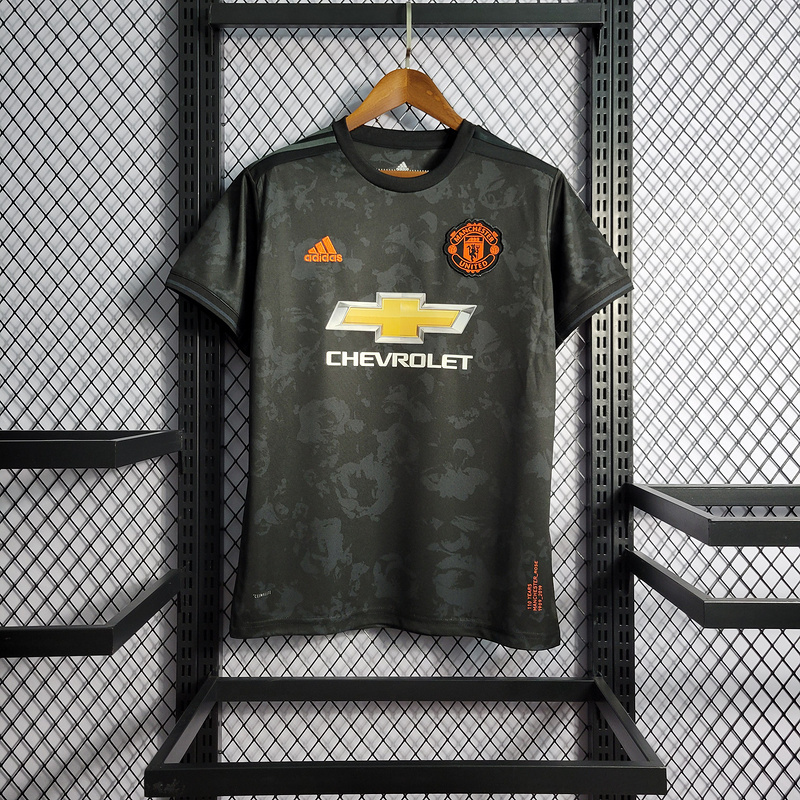Retro 2019-20 Manchester United Black Second Guest Size S-2X Football jersey retro
