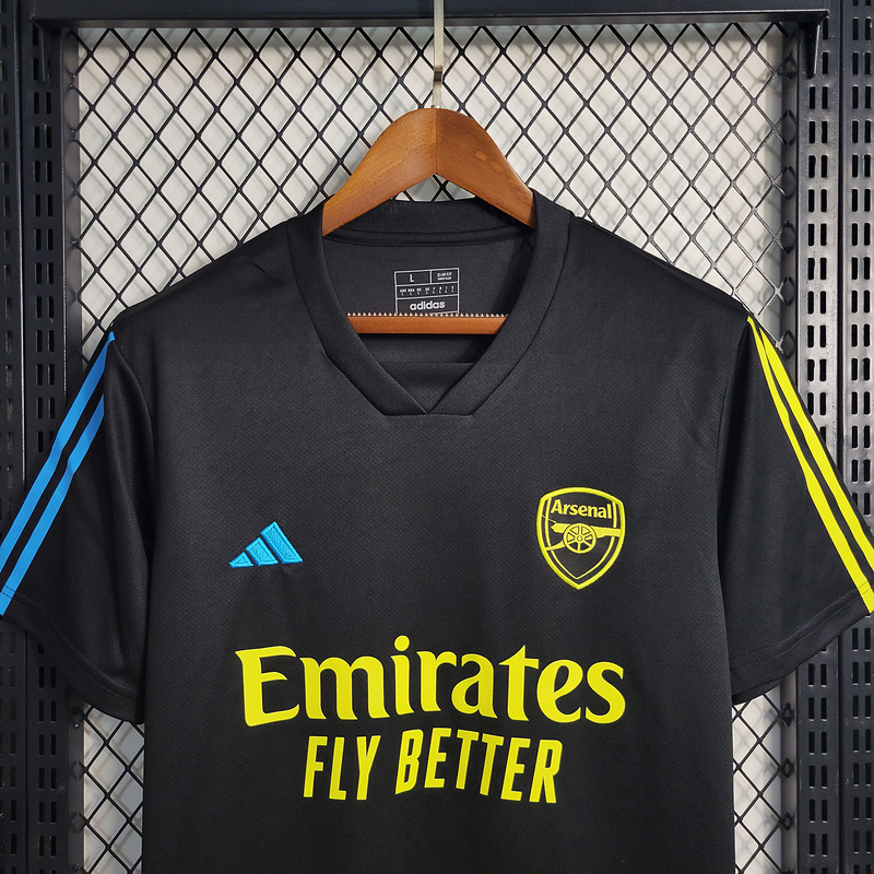 23-24 Arsenal Black Training Shirt