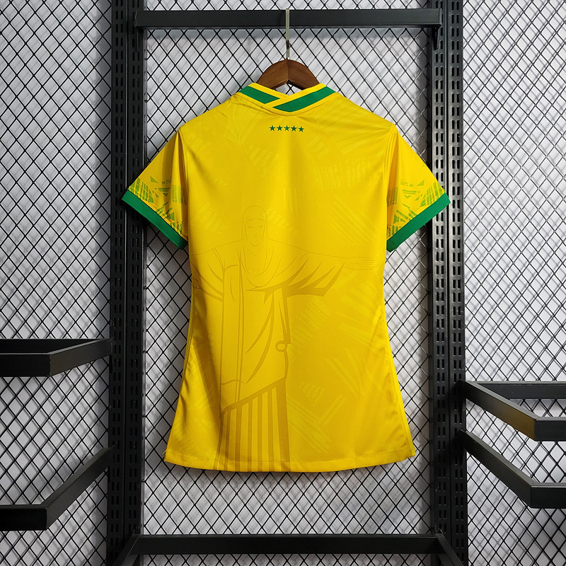2022-23 Women's Brazil Special Edition Yellow  VINI JP PAPHINHA CUNHA NAYMAR JR L.PAQUETA Football jersey