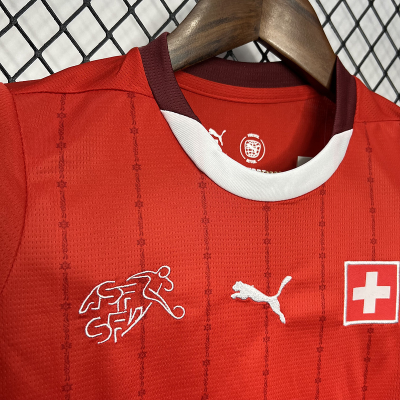 2024-25 Switzerland Home KIDS Football jersey