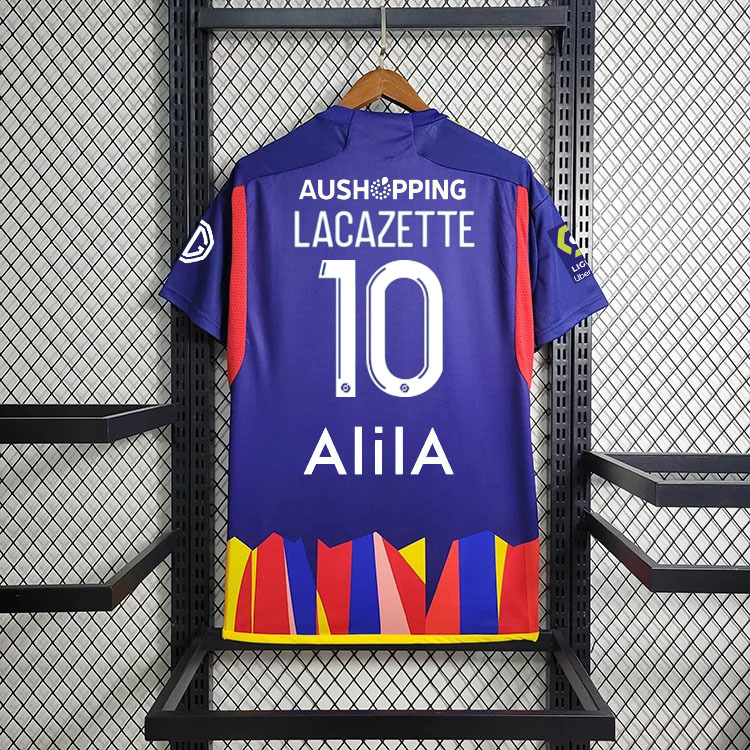 2023-24 Lyon 2 Away Game soccer jersey