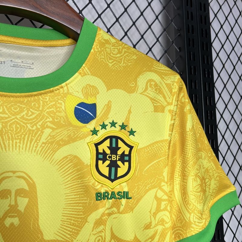 2024-25 Brazil Special Edition Yellow Football jersey