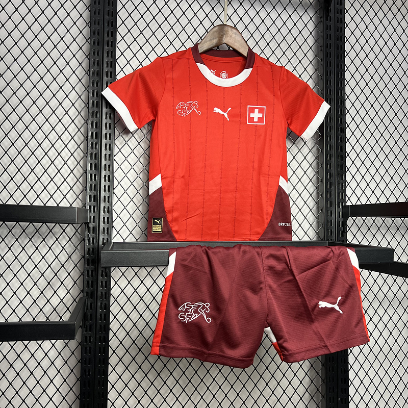 2024-25 Switzerland Home KIDS Football jersey