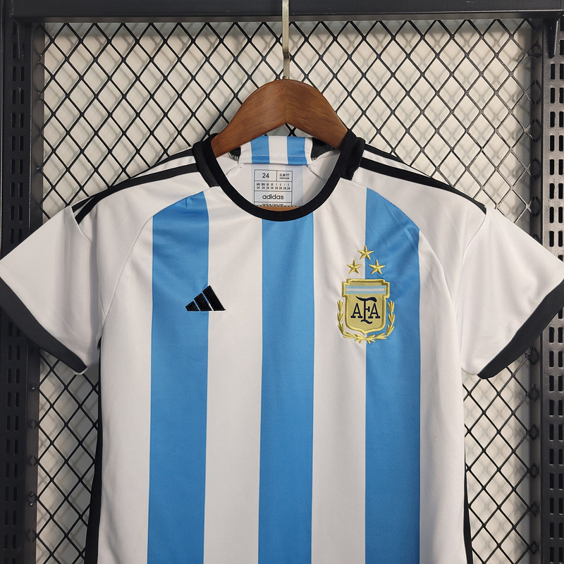 22-23 kids Argentina home 3-star