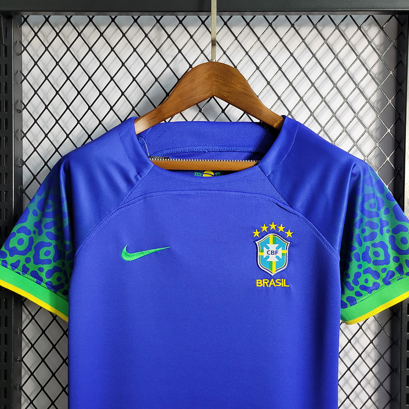2022-23 Brazil Away Kids VINI JP PAPHINHA CUNHA NAYMAR JR L.PAQUETA Football jersey
