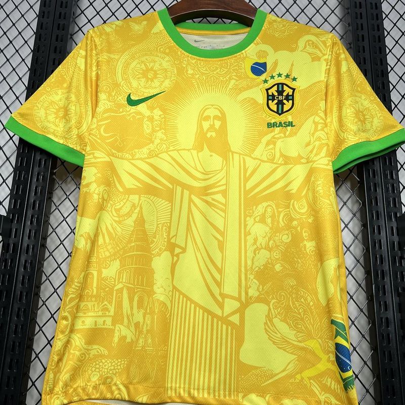 2024-25 Brazil Special Edition Yellow Football jersey