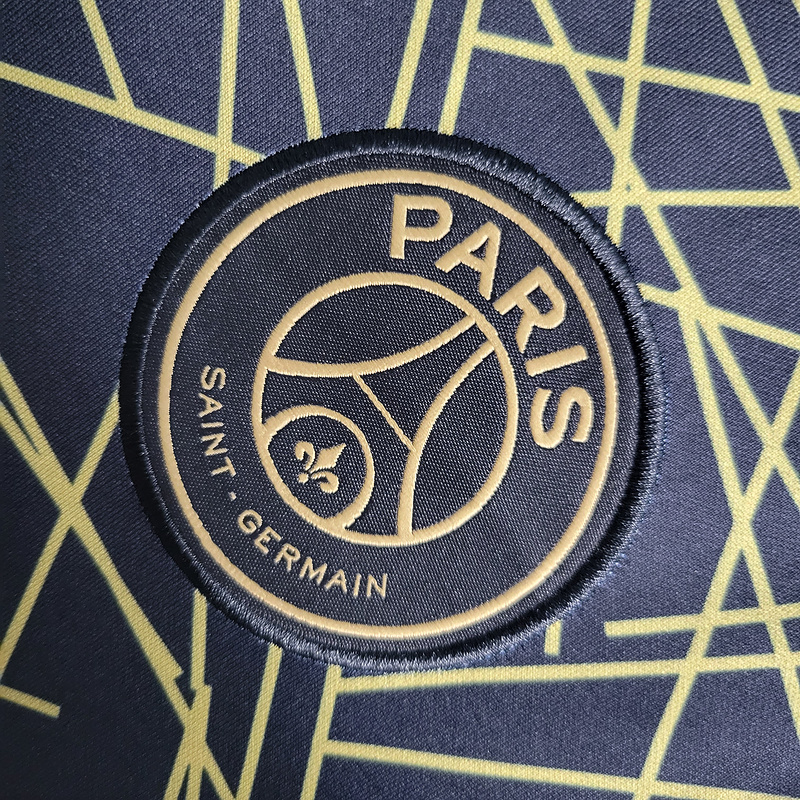 22-23 PSG Training Suit Black and Gold Line