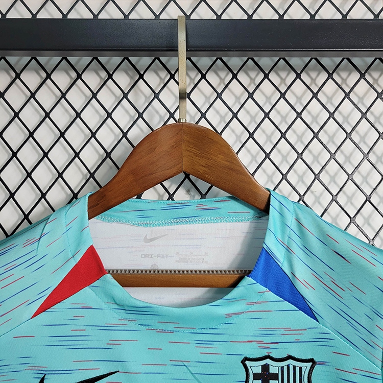 2023-24 Kids Barcelona 2 Away Game  GAVI LEWANDOWSKI F. DE JONG PEDRI FERMíN Football jersey