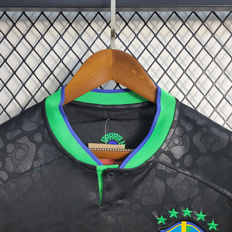 2022-23 Brazil black leopard national team  VINI JP PAPHINHA CUNHA NAYMAR JR L.PAQUETA Football jersey