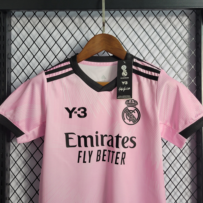 2022-23 Kids Real Madrid Pink Y3 Benzema vini jr. KROOS MODRIC Football jersey