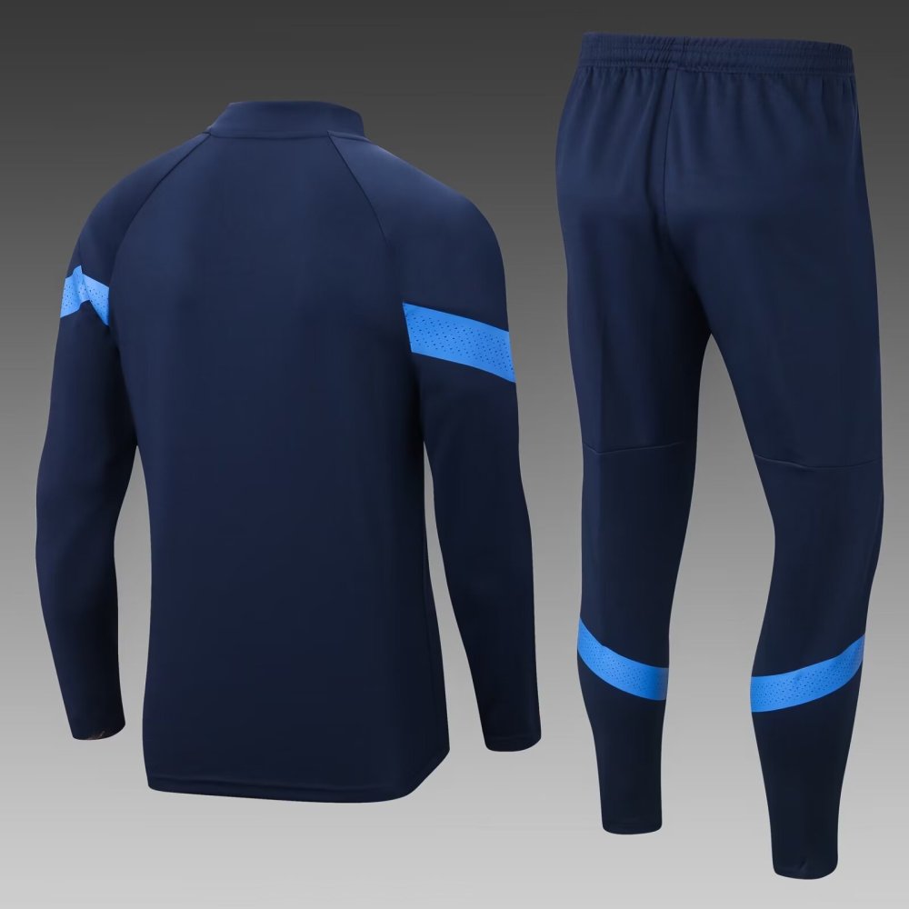 2022-2023 Italian half-pull training suit blue suit