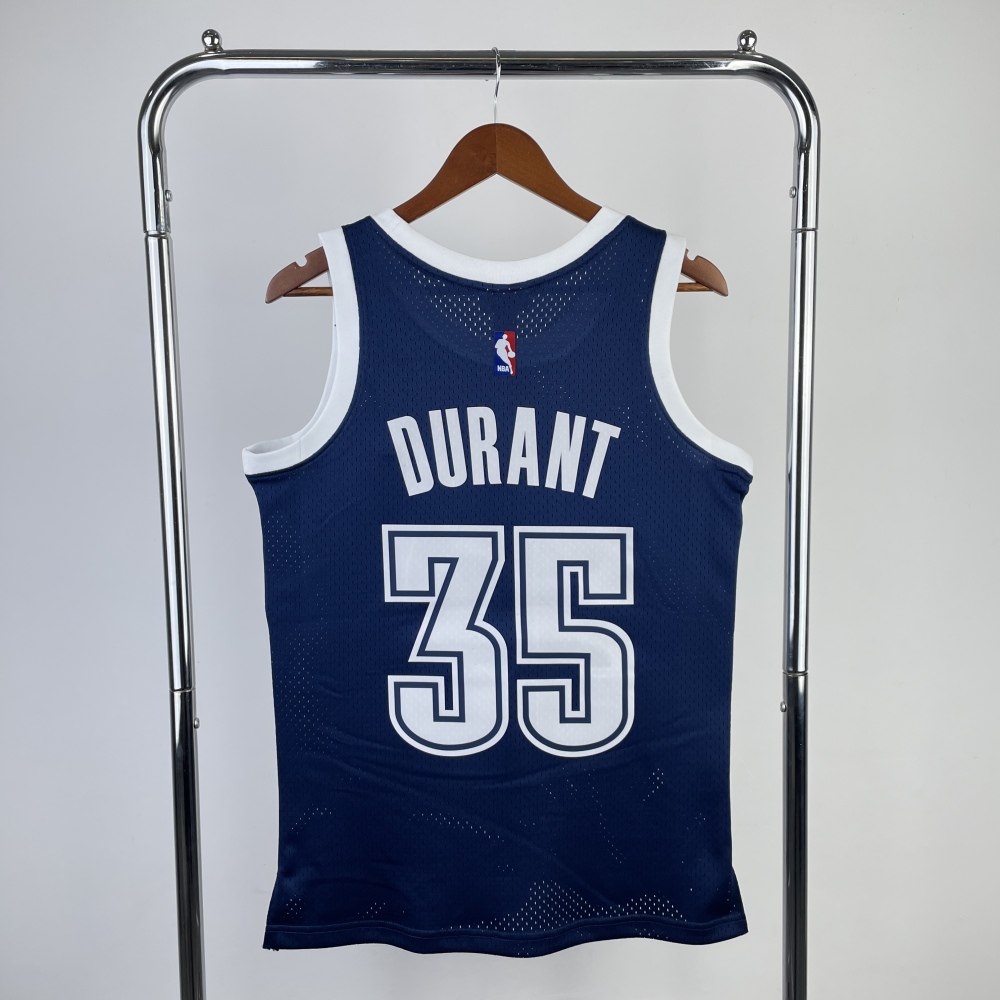 Oklahoma City Thunder MN Retro 2015-16 Season Navy Blue 35 DURANT