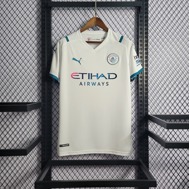 21-22 Manchester City White Soccer Jersey