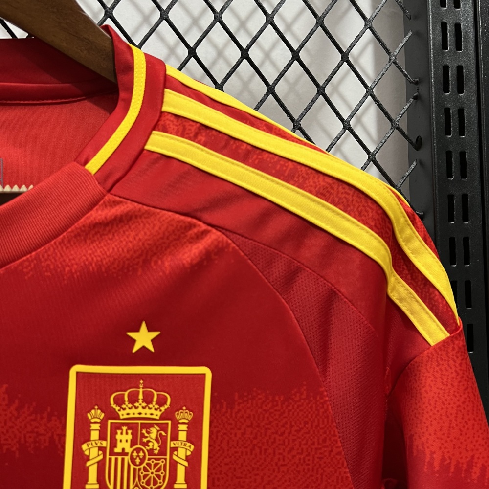 Spain 2024-25 Euro Home MORATA GERARD OLMO RODRIGO Football Jersey