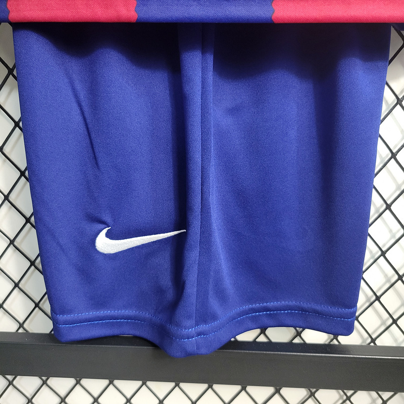 2023-24 KIDS Barcelona Home  GAVI LEWANDOWSKI F. DE JONG PEDRI FERMíN Football jersey