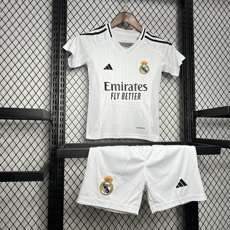 2024-25 Real Madrid Home Kids Soccer Jersey