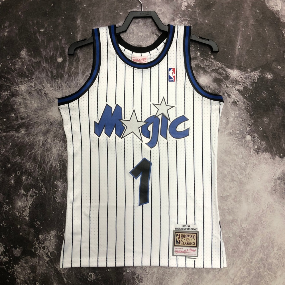 MN Retro Jersey Orlando Magic 94 Season White 1 Hardaway