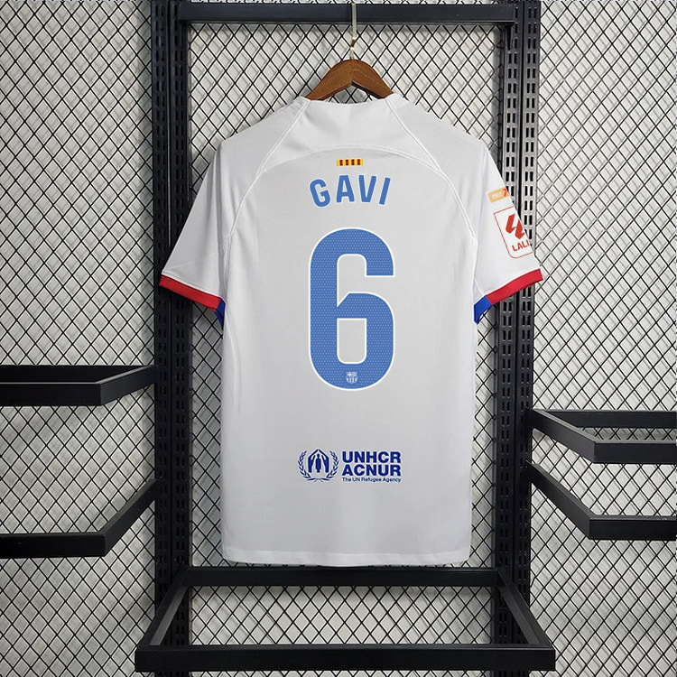 2023-24 Barcelona away GAVI LEWANDOWSKI F. DE JONG PEDRI FERMíN Football jersey