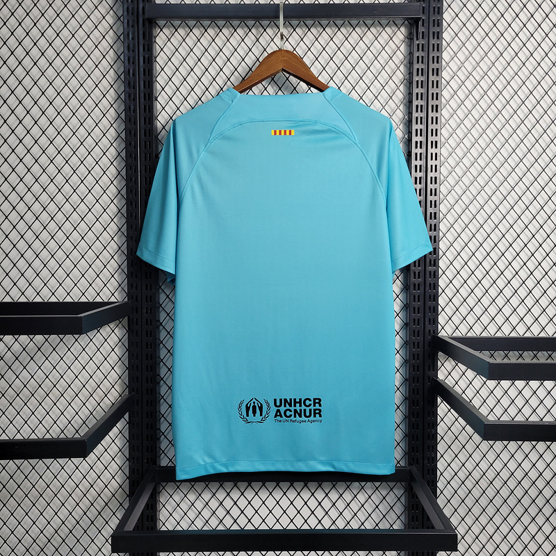 2023-24 Barcelona Sky Blue  GAVI LEWANDOWSKI F. DE JONG PEDRI FERMíN Football jersey