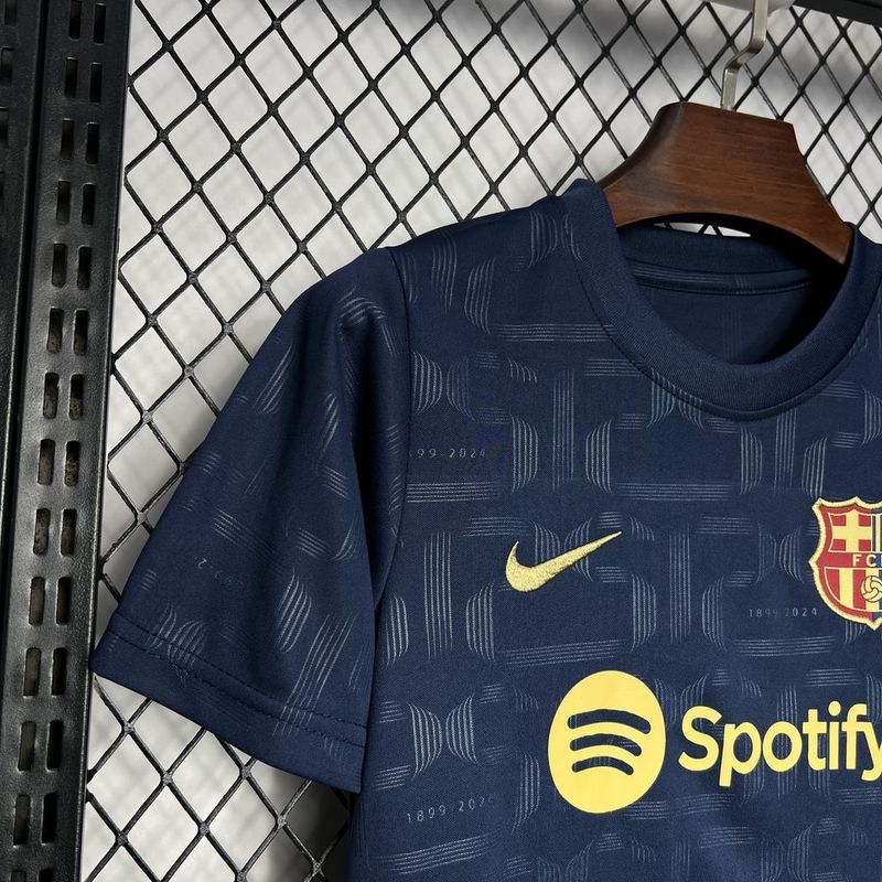 2024-25 Barcelona Away Kids Soccer Jersey