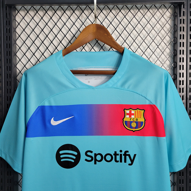 2023-24 Barcelona Sky Blue  GAVI LEWANDOWSKI F. DE JONG PEDRI FERMíN Football jersey