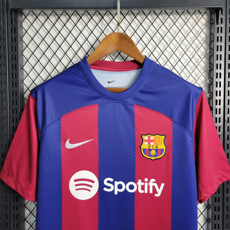 2023-24 Barcelona Home  GAVI LEWANDOWSKI F. DE JONG PEDRI FERMíN Football jersey