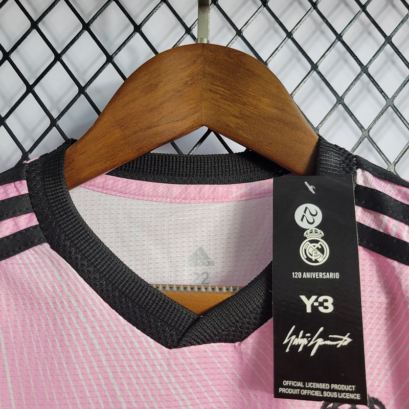 2022-23 Kids Real Madrid Pink Y3 Benzema vini jr. KROOS MODRIC Football jersey