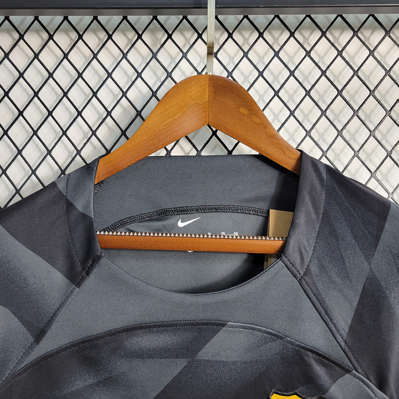 2023-24 Barcelona Black Goalkeeper  TER STEGEN I?AKI PE?A Football jersey