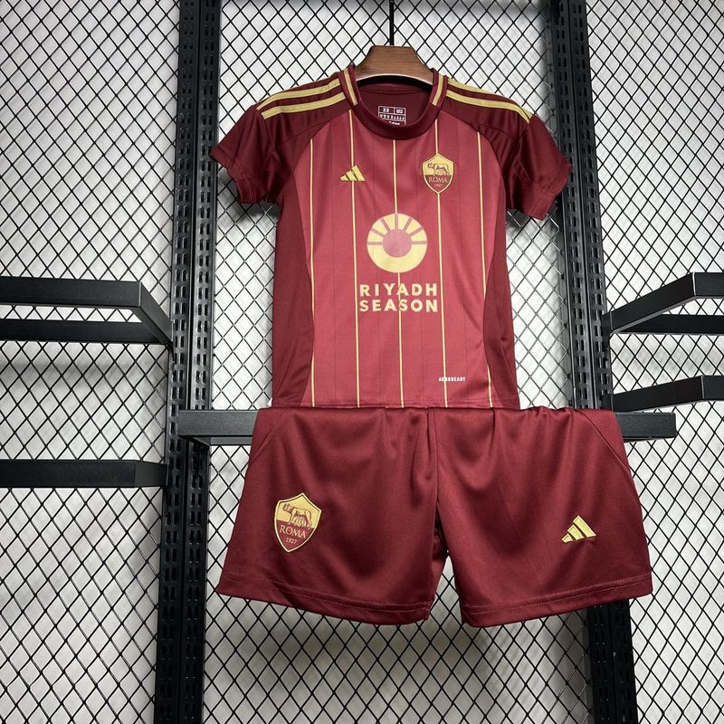 2024-25 AS Roma Home Kids Football jersey
