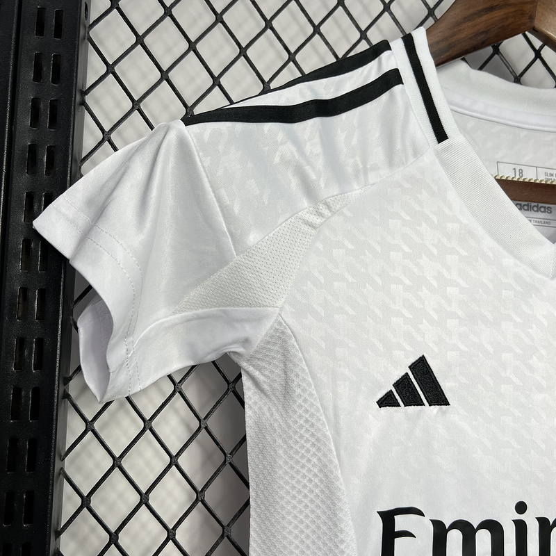2024-25 Real Madrid Home Kids Soccer Jersey