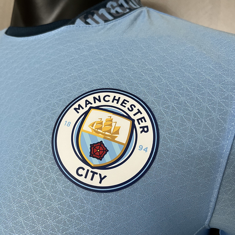 2024-25 Manchester City Home Player Long Sleeve Football jersey