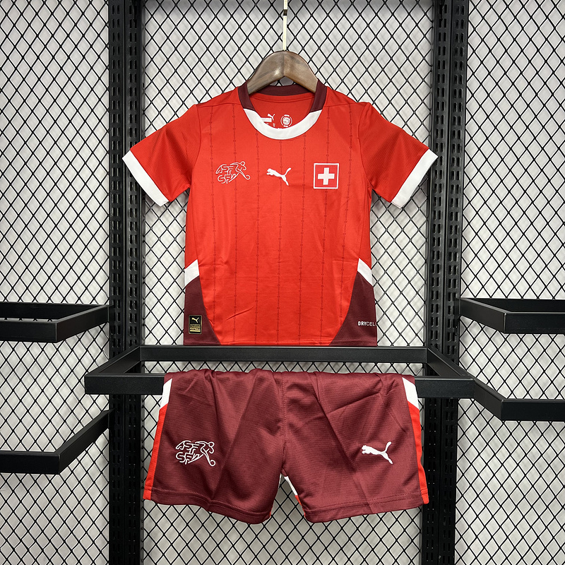2024-25 Switzerland Home KIDS Football jersey