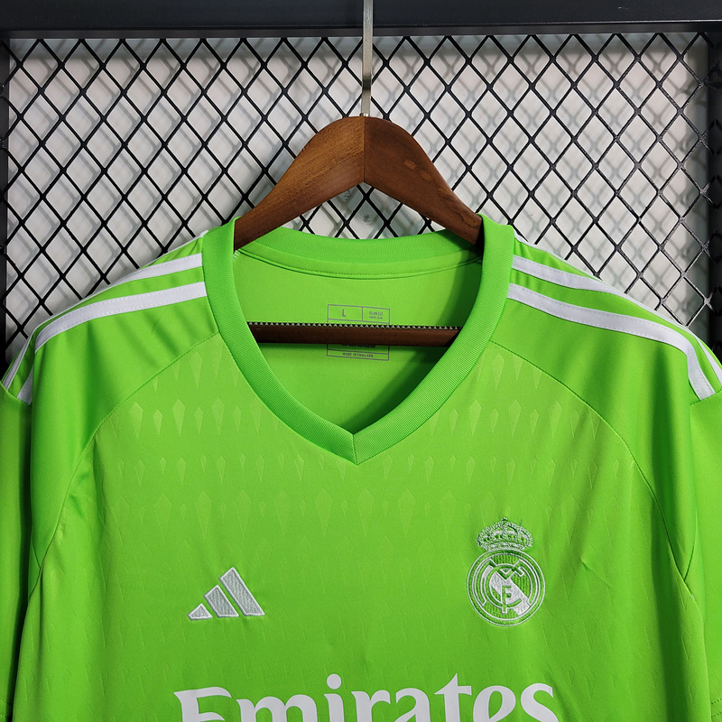 2023-24 Real Madrid goalkeeper green  COURTOIS Football jersey