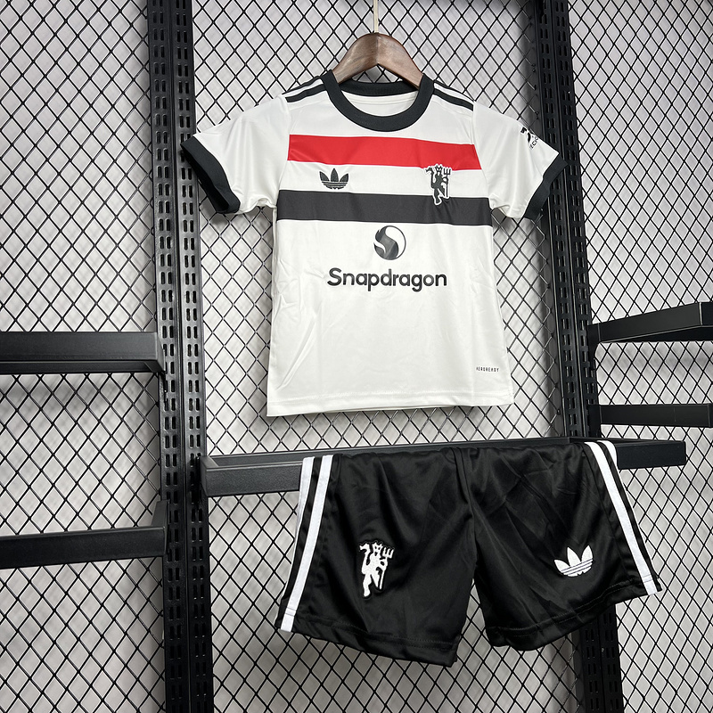 2024-25 Manchester United Home Kids Soccer Jersey
