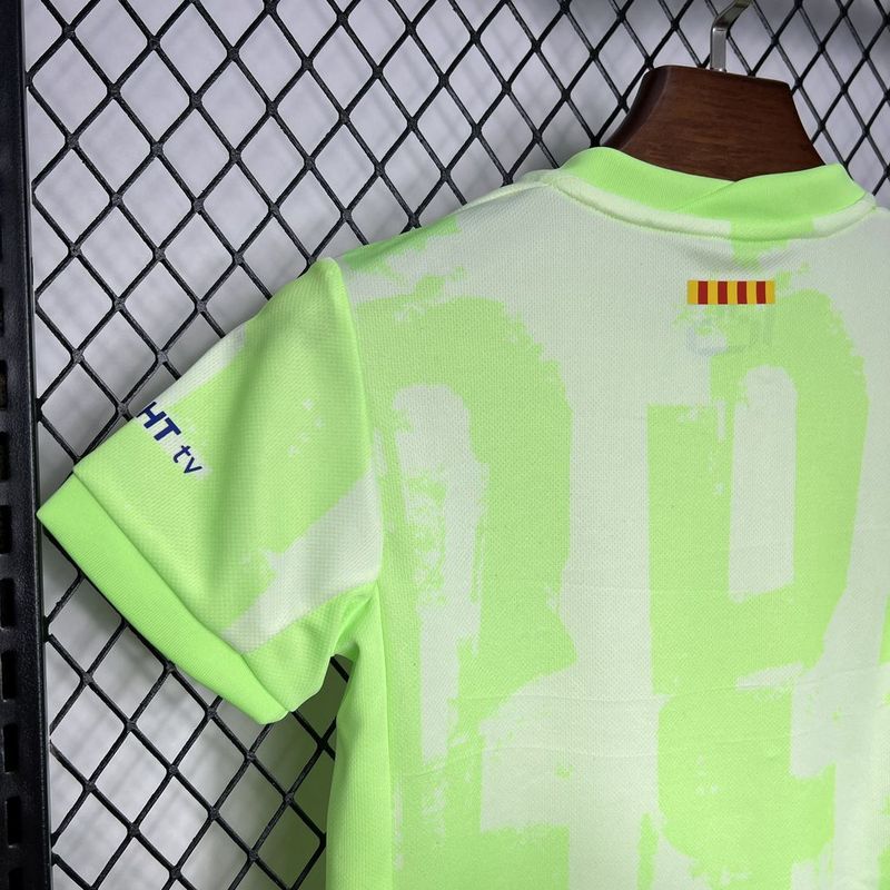 24-25 kids Barcelona 4 away GAVI LEWANDOWSKI F. DE JONG PEDRI FERMíN Football jersey