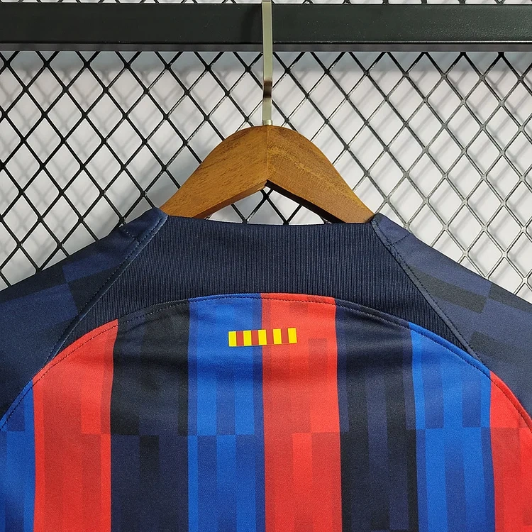 2022-23 Barcelona Home LEWANDOWSKI O.DEMBELE PEDRI PATRI JORDI ALBA Football jersey