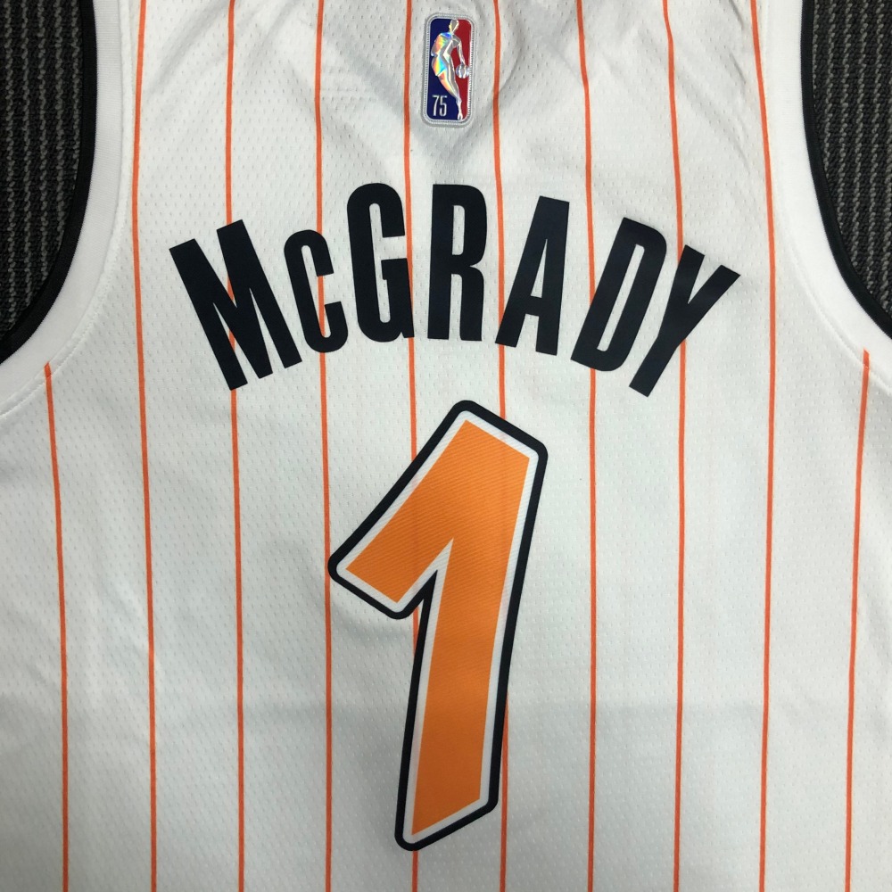 75th Anniversary Orlando Magic White Orange 1 McGrady