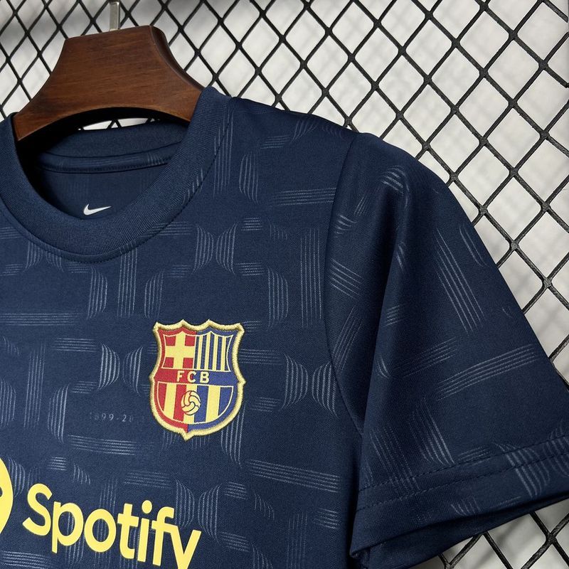 2024-25 Barcelona Away Kids Soccer Jersey
