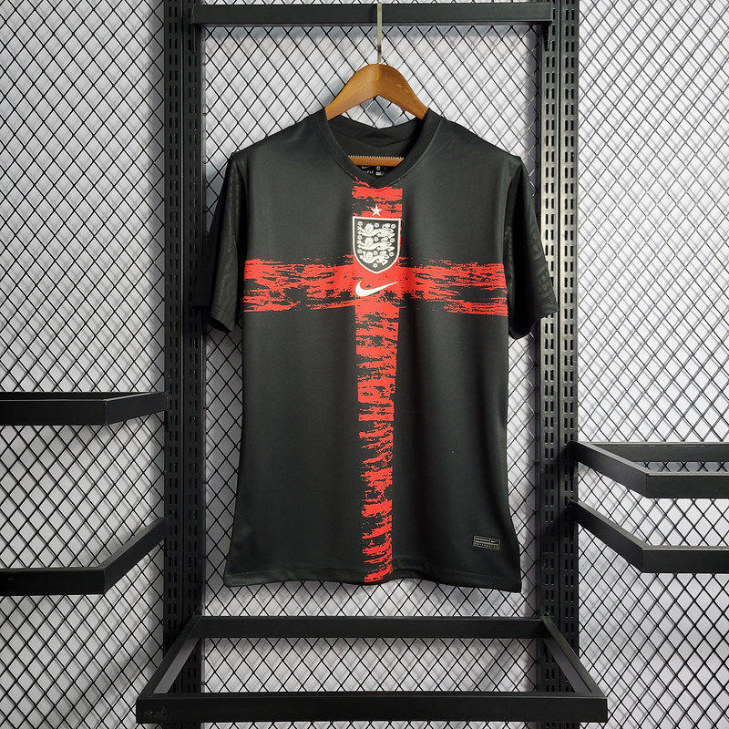 2022 England Pre-Game Black Football jersey